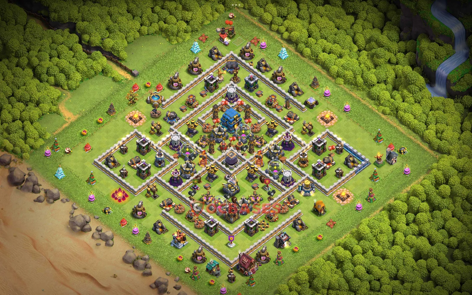 Farming (Defense) Base TH12 - Clash of Clans Town Hall 12 Layout with Link