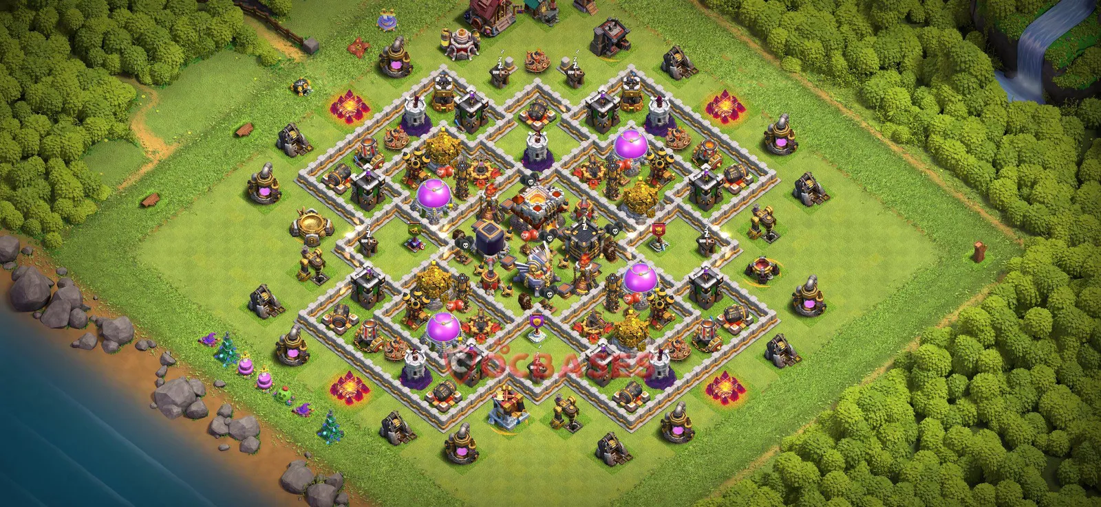 Farming (Defense) Base TH11 with Link | Clash of Clans Bases | Layouts ID 49hsx