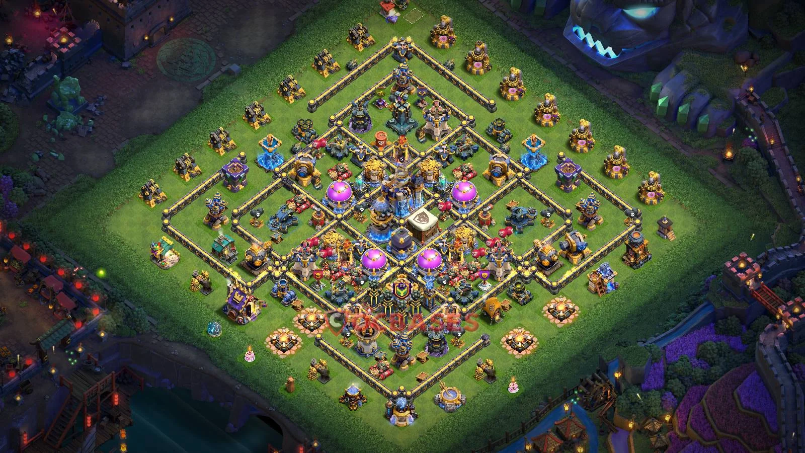 Farming (Defense) Base TH18 with Link | Clash of Clans Bases | Layouts ID 5ojdh