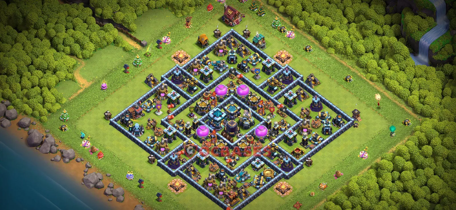 Farming (Defense) Base TH13 - Clash of Clans Town Hall 13 Layout Link Farming (Defense) Base TH13 - Clash of Clans Town Hall 13 FARMING Base Layout with Copy Link 2026