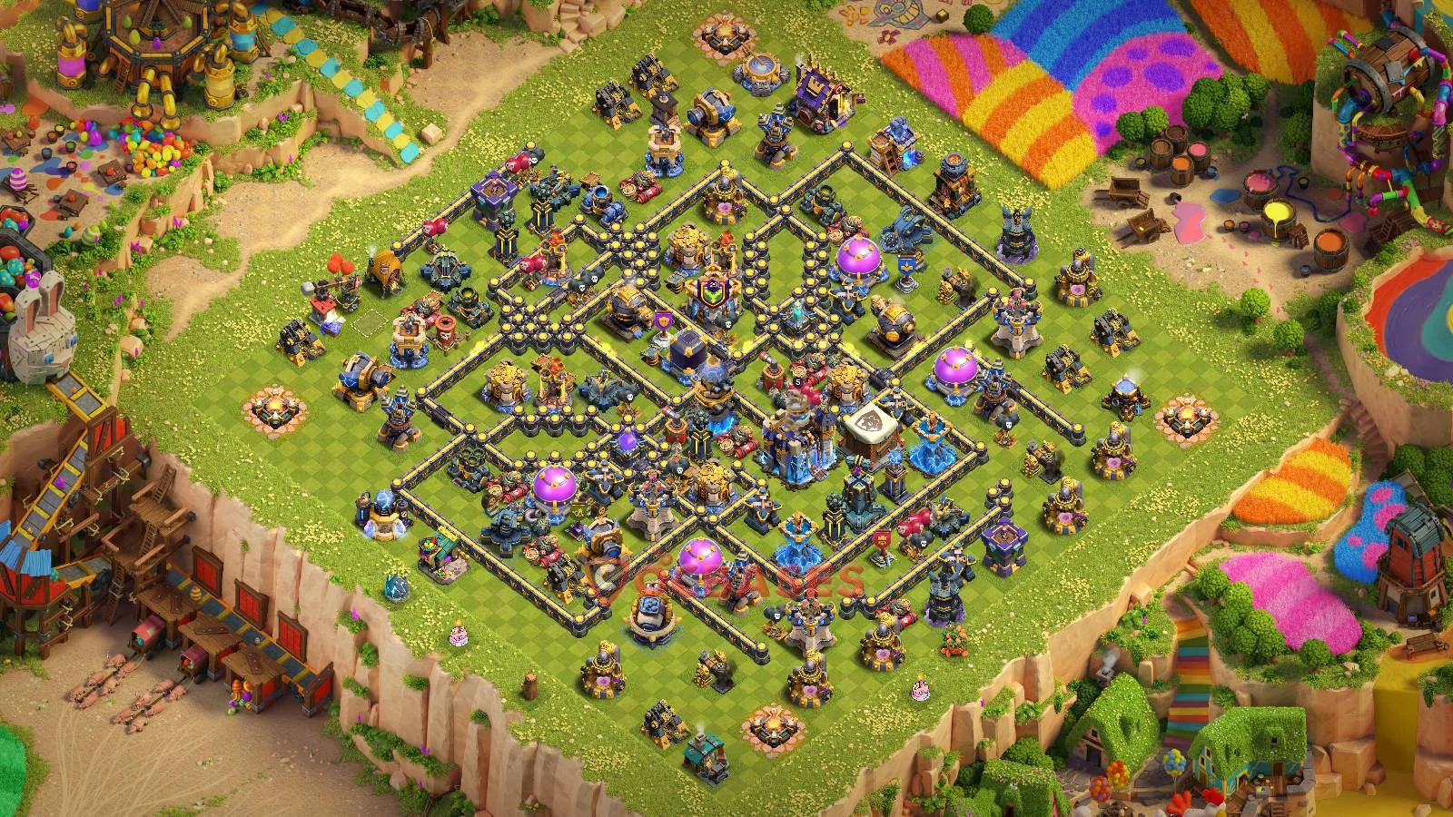 Farming (Defense) Base TH18 with Link | Clash of Clans Bases | Layouts ID 5yl53
