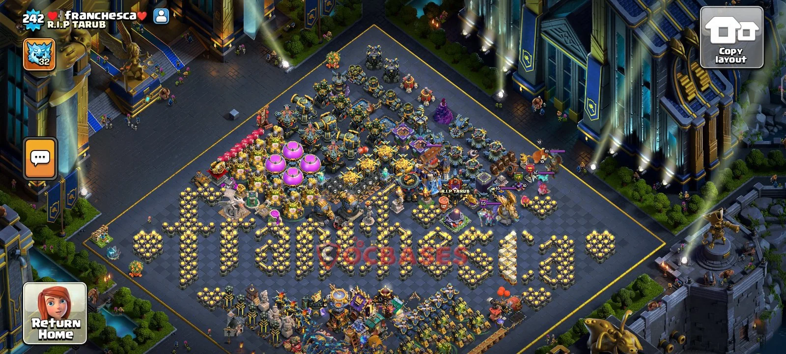 Farming (Defense) Base TH18 with Link | Clash of Clans Bases | Layouts ID 6jsiu
