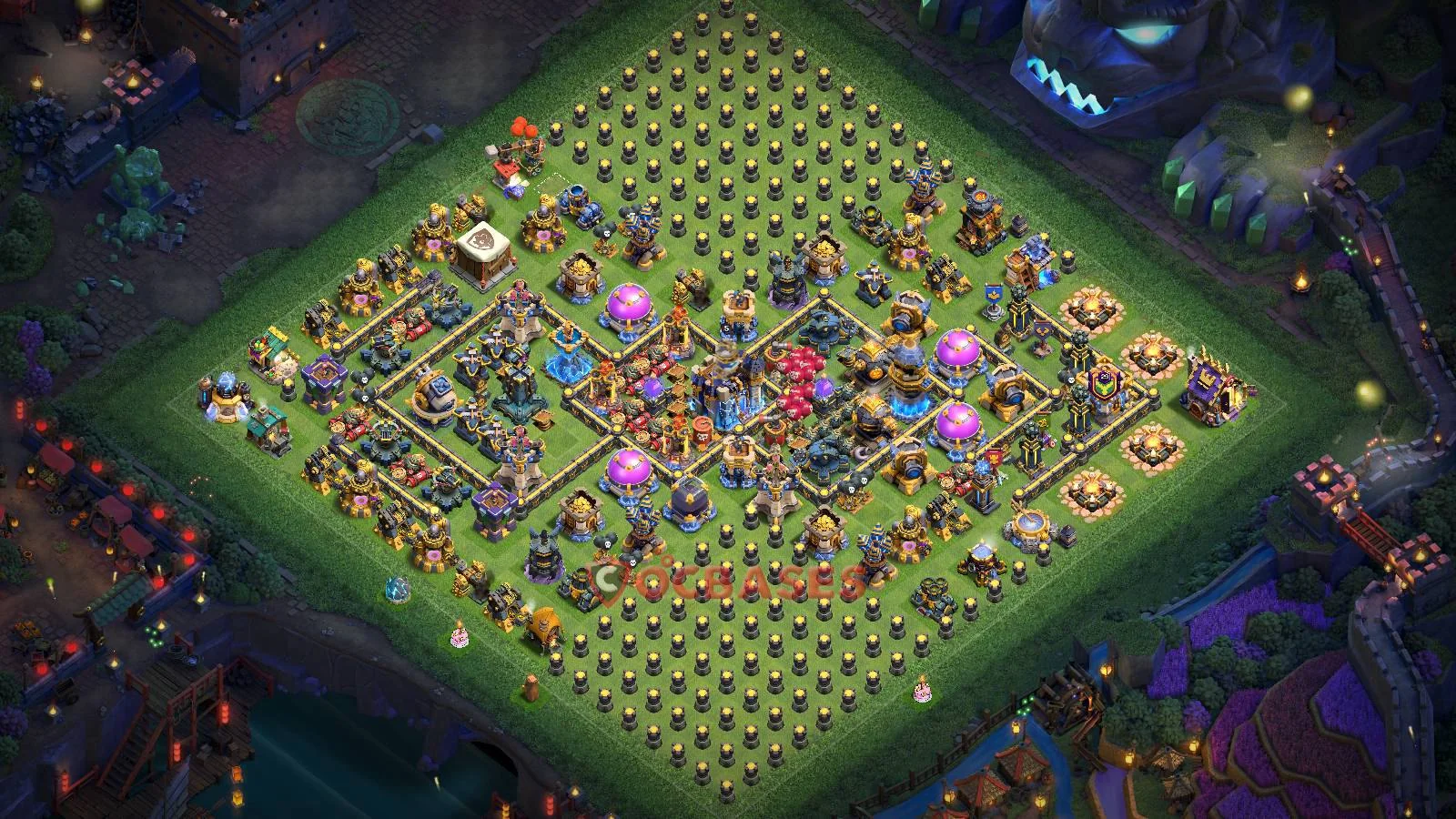 Farming (Defense) Base TH18 with Link | Clash of Clans Bases | Layouts ID 70sgt