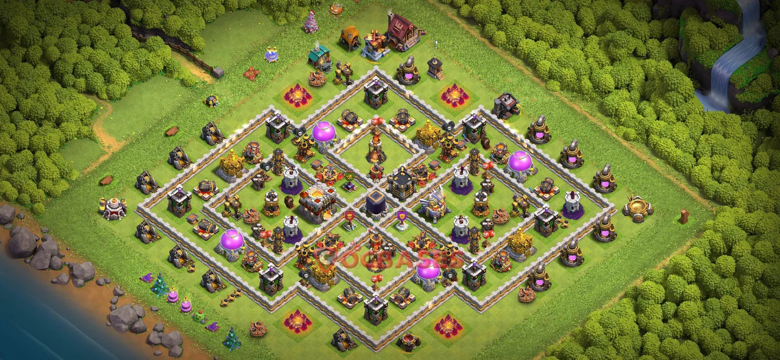 Farming (Defense) Base TH11 with Link | Clash of Clans Bases | Layouts ID 70wht