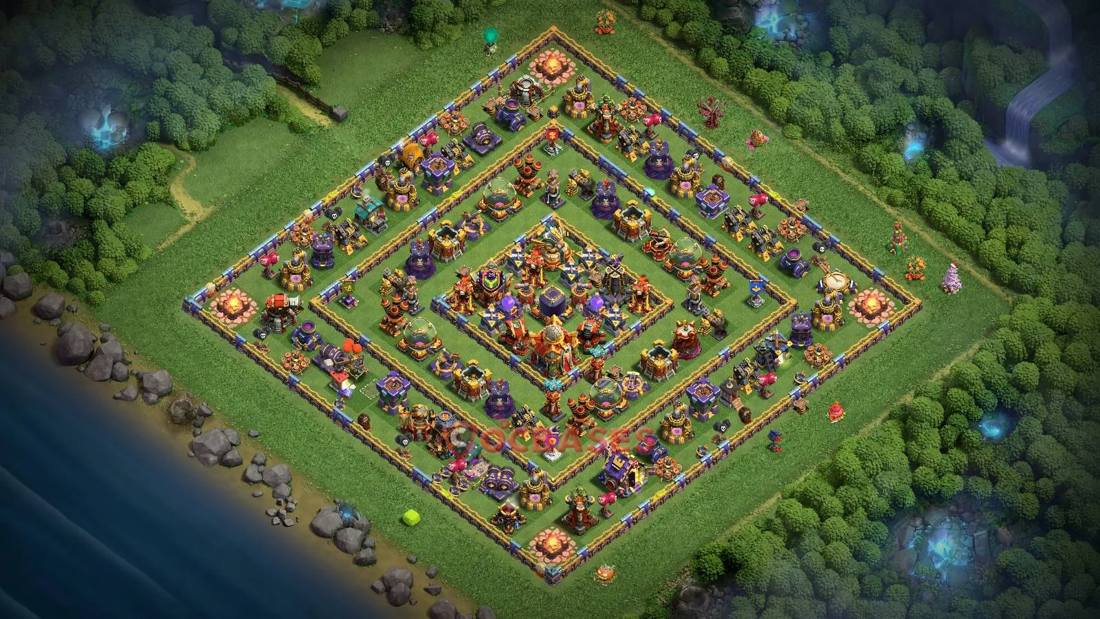 Farming (Defense) Base TH16 with Link | Clash of Clans Bases | Layouts ID 72z7t