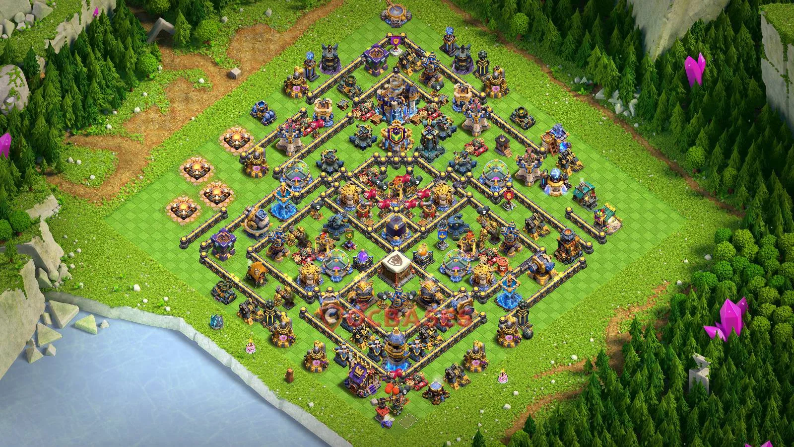 Farming (Defense) Base TH18 - Clash of Clans Layout Farming (Defense) Base TH18 - Clash of Clans Town Hall 18 Layout with Link