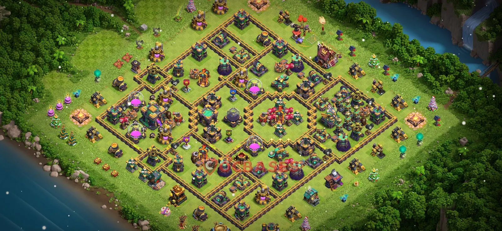 Farming (Defense) Base TH14 with Link | Clash of Clans Bases | Layouts ID 7n7qm