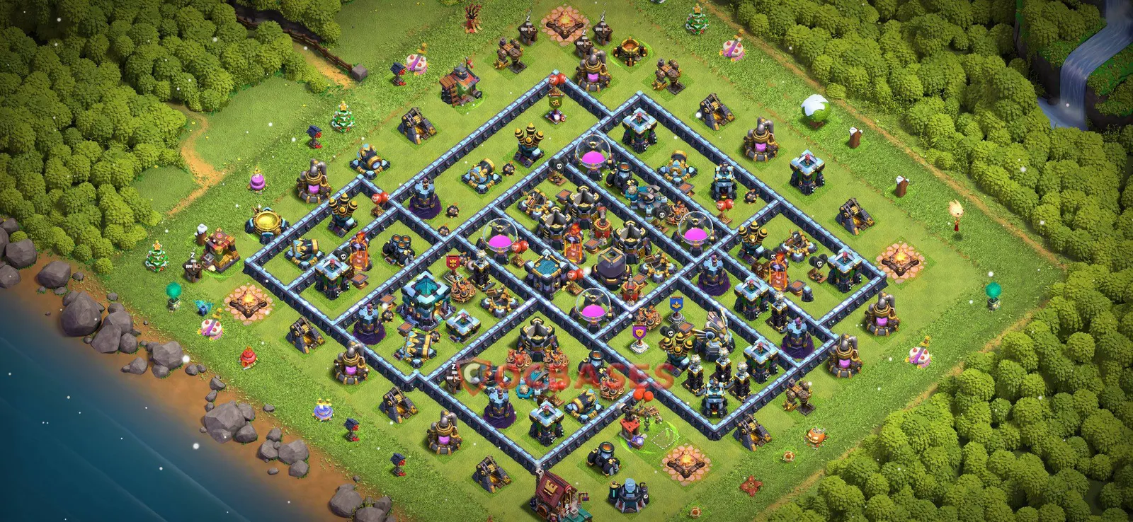 Farming (Defense) Base TH13 with Link | Clash of Clans Bases | Layouts ID 8ik2p