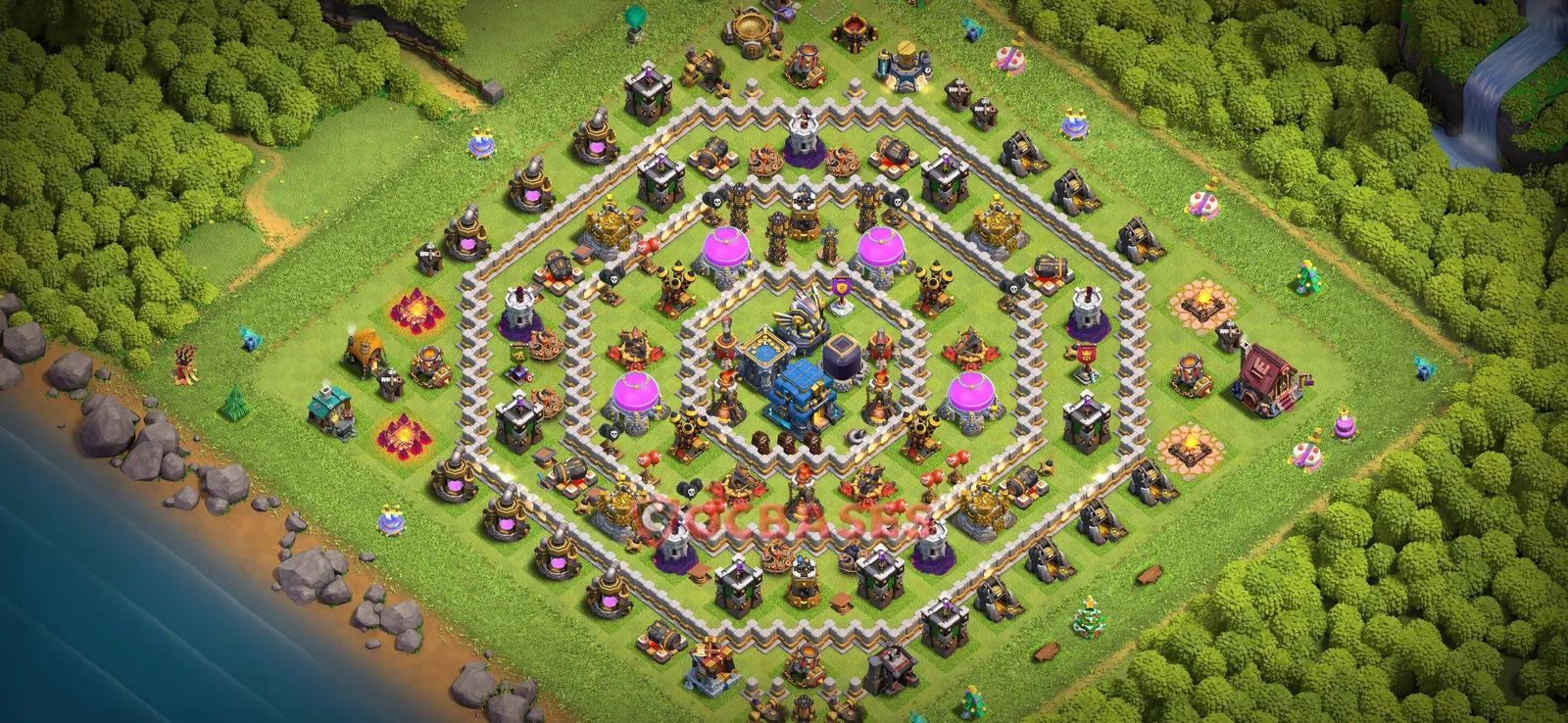 Farming (Defense) Base TH12 - Clash of Clans Town Hall 12 Layout Link Farming (Defense) Base TH12 - Clash of Clans Town Hall 12 FARMING Base Layout with Copy Link 2026