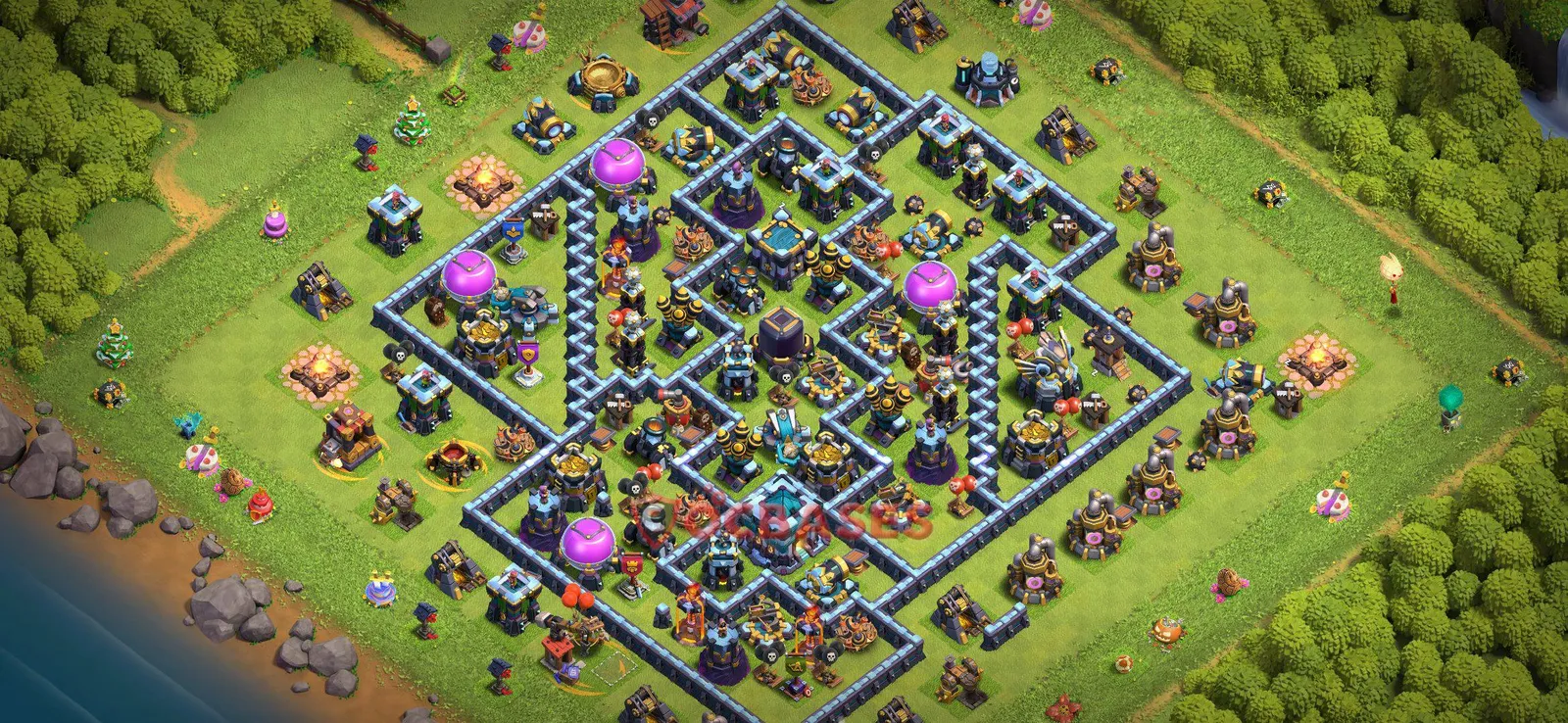 Farming (Defense) Base TH13 with Link | Clash of Clans Bases | Layouts ID a24d0