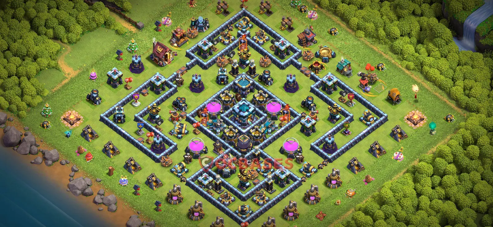Farming (Defense) Base TH13 - Clash of Clans Town Hall 13 Layout Link Farming (Defense) Base TH13 - Clash of Clans Town Hall 13 FARMING Base Layout with Copy Link 2026