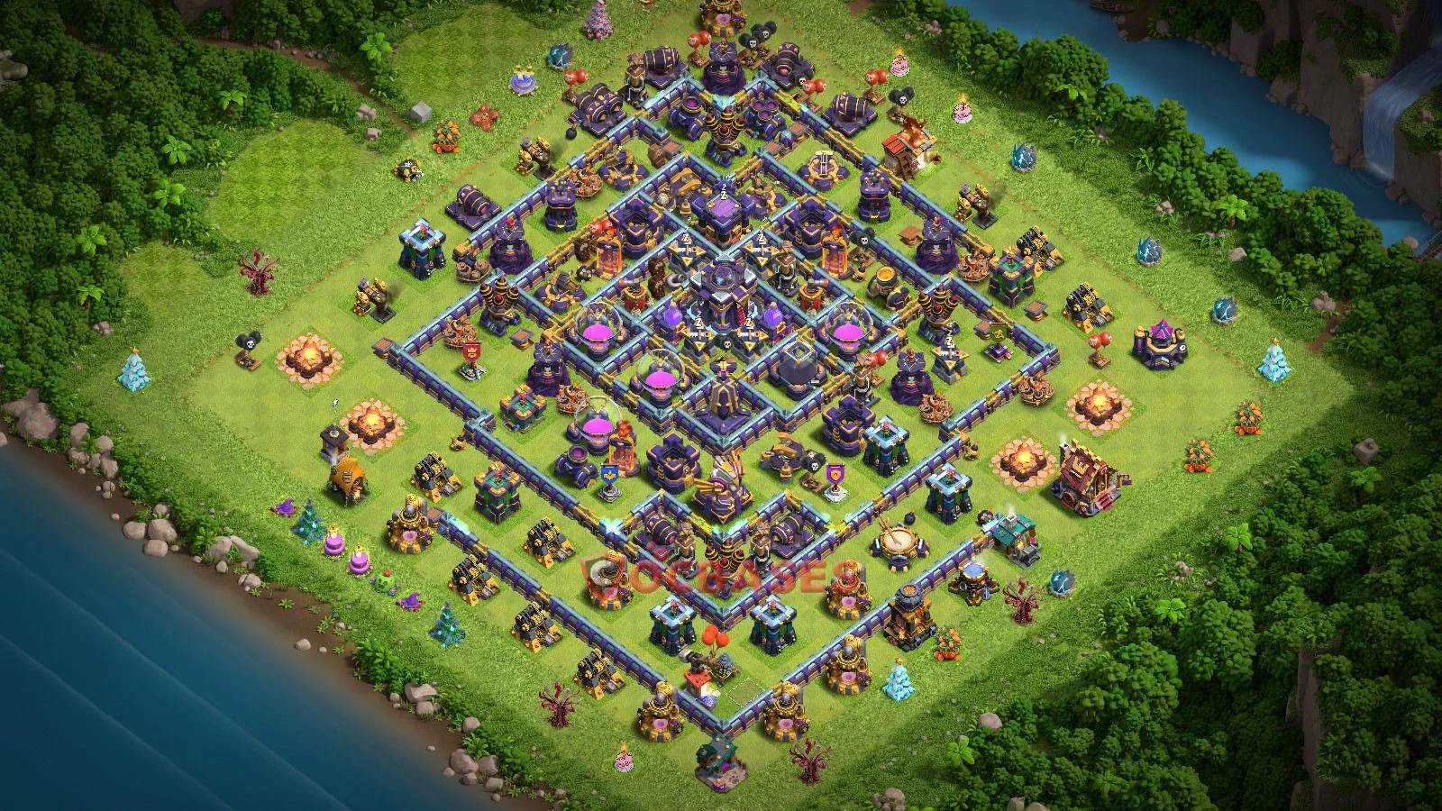 Farming (Defense) Base TH15 with Link | Clash of Clans Bases | Layouts ID bf68t
