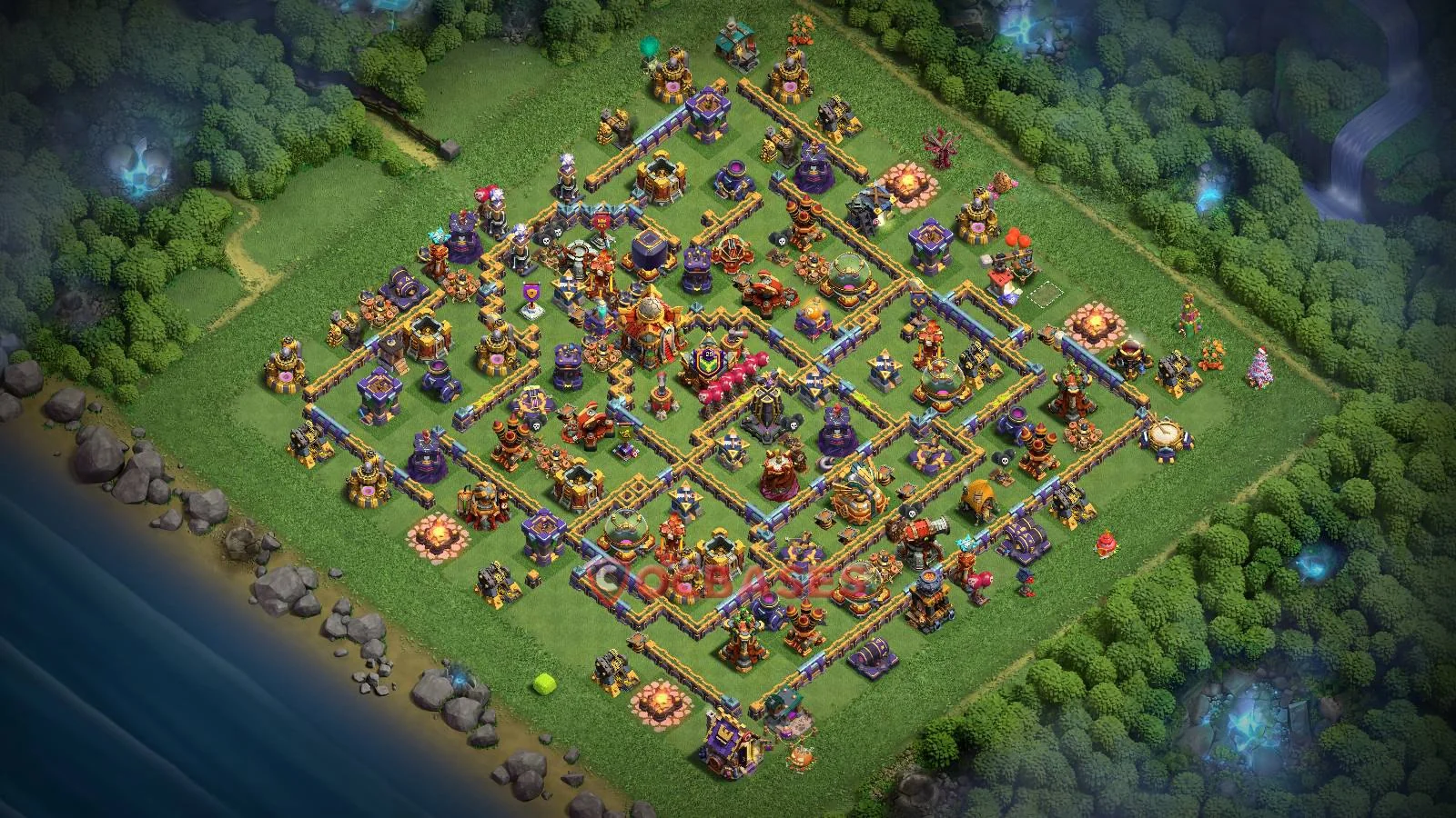 Farming (Defense) Base TH16 - Clash of Clans Layout Farming (Defense) Base TH16 - Clash of Clans Town Hall 16 Layout with Link