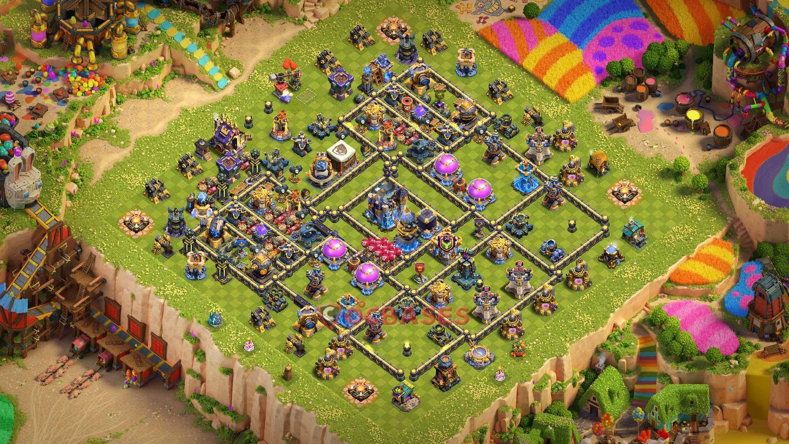 Farming (Defense) Base TH18 with Link | Clash of Clans Bases | Layouts ID bnn5z
