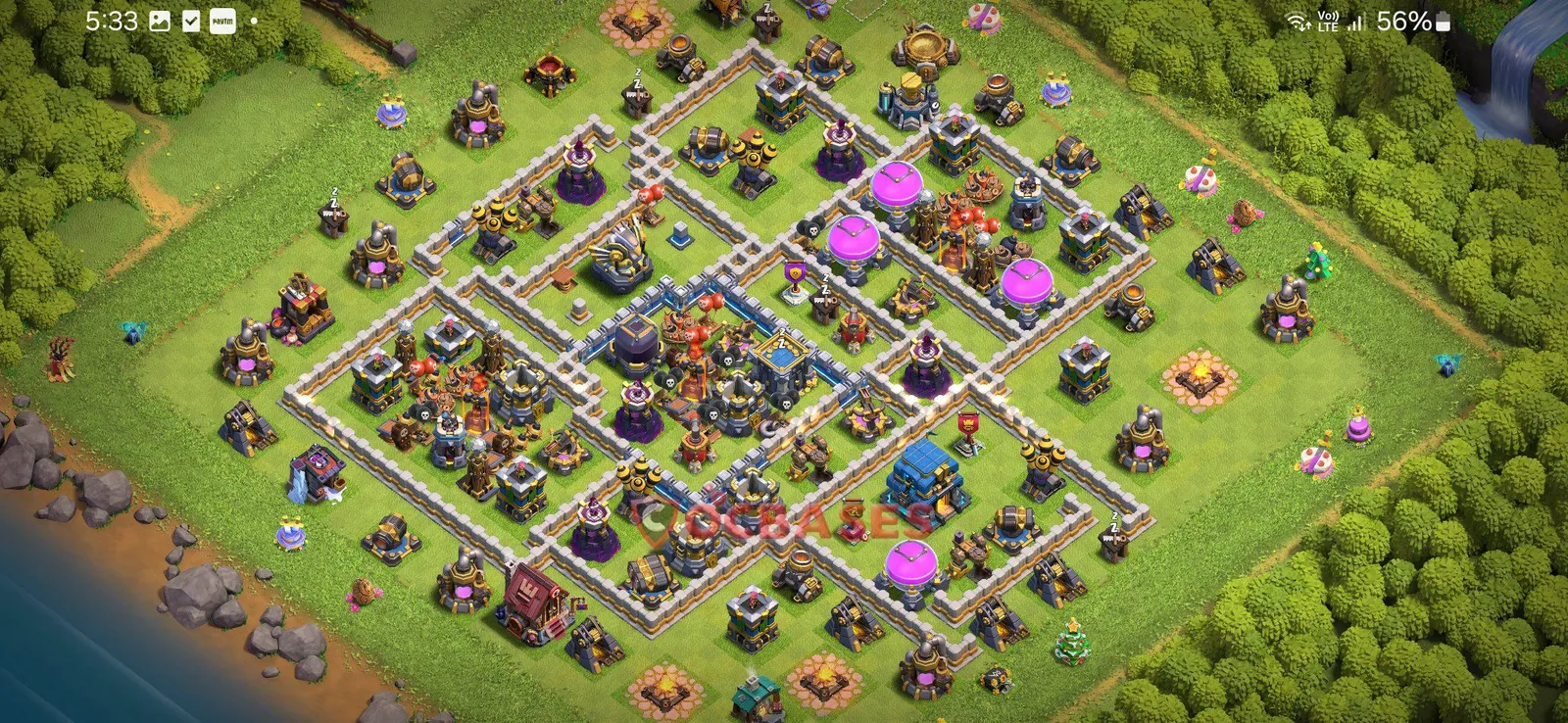 Farming (Defense) Base TH12 with Link | Clash of Clans Bases | Layouts ID cghmr