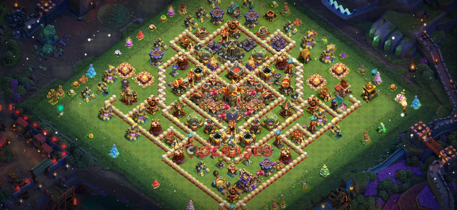 Farming (Defense) Base TH16 with Link | Clash of Clans Bases | Layouts ID cl7b8