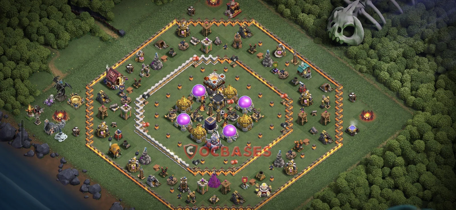 Farming (Defense) Base TH11 with Link | Clash of Clans Bases | Layouts ID d5nn6