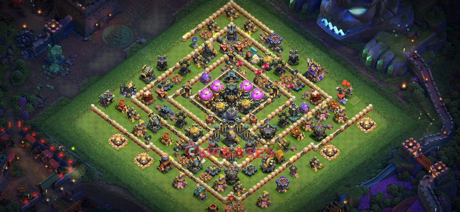 Farming (Defense) Base TH17 with Link | Clash of Clans Bases | Layouts ID da7cs