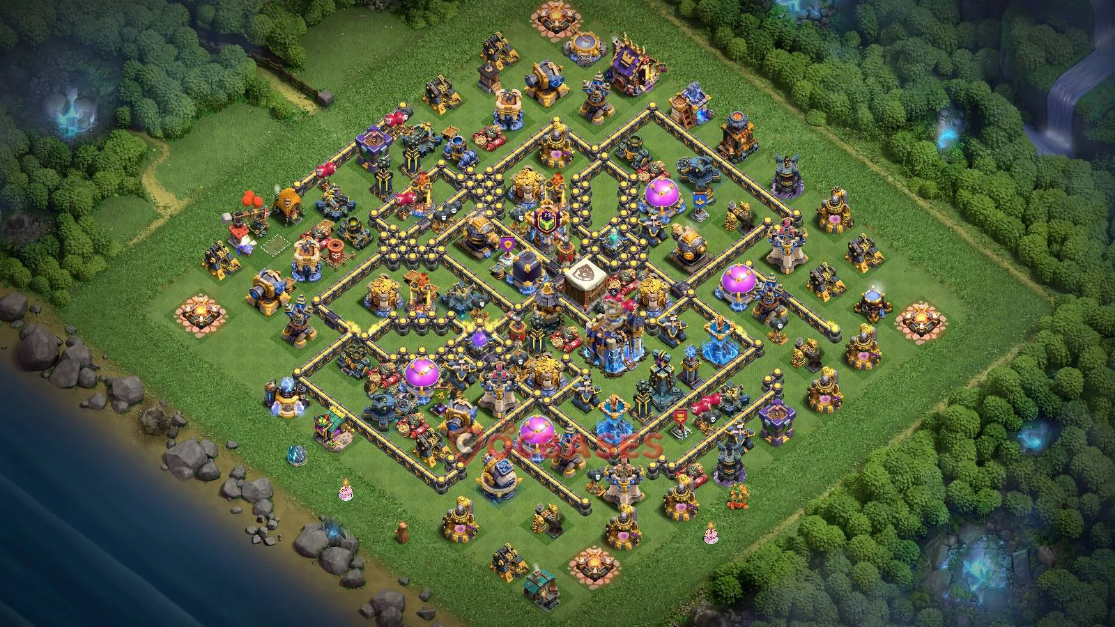 Farming (Defense) Base TH18 with Link | Clash of Clans Bases | Layouts ID dnsyn