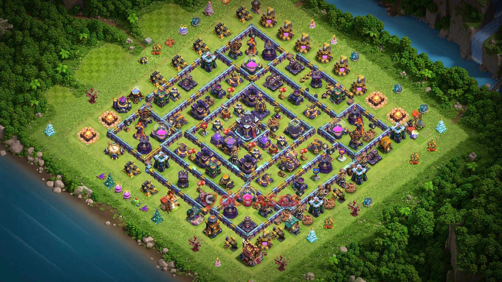 Farming (Defense) Base TH15 with Link | Clash of Clans Bases | Layouts ID e2vtw