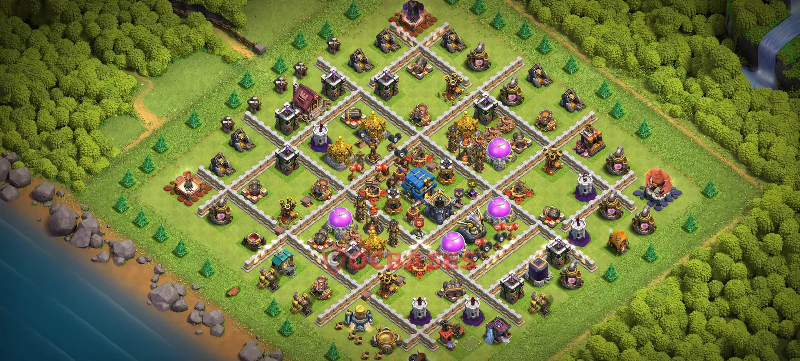 Farming (Defense) Base TH12 with Link | Clash of Clans Bases | Layouts ID eo4pp