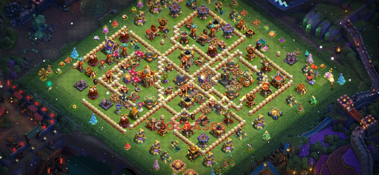 Farming (Defense) Base TH16 with Link | Clash of Clans Bases | Layouts ID f41ku