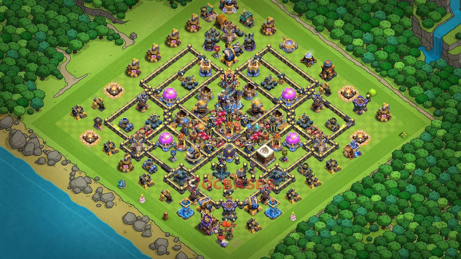 Farming (Defense) Base TH18 with Link | Clash of Clans Bases | Layouts ID fsfi0