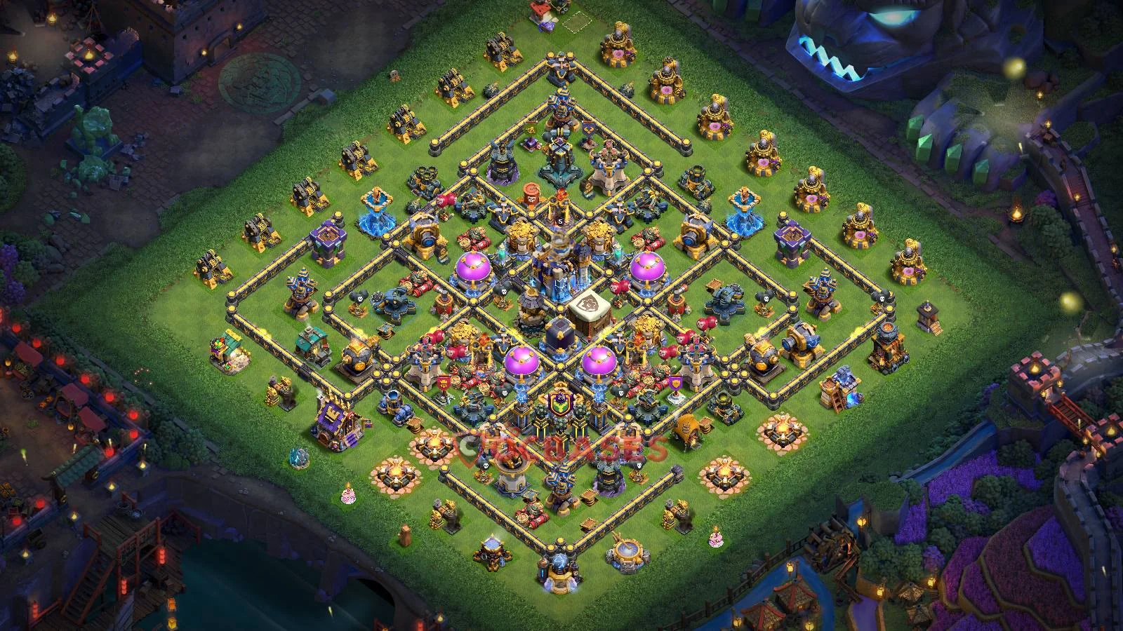 Farming (Defense) Base TH18 with Link | Clash of Clans Bases | Layouts ID g7k63