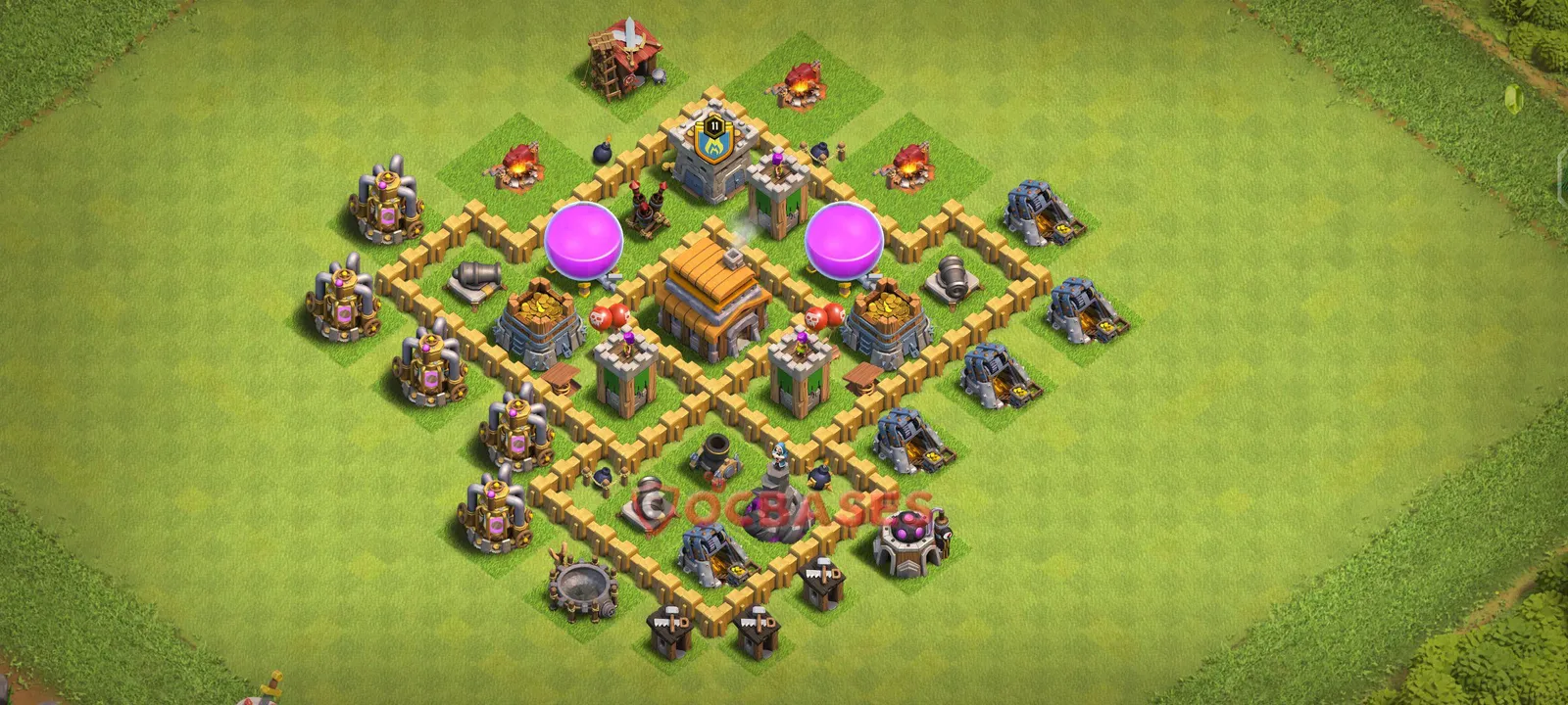 Farming (Defense) Base TH5 with Link | Clash of Clans Bases | Layouts ID ghose