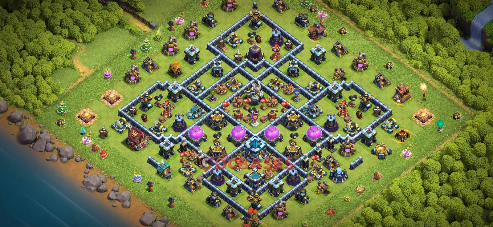Farming (Defense) Base TH13 with Link | Clash of Clans Bases | Layouts ID hfuco