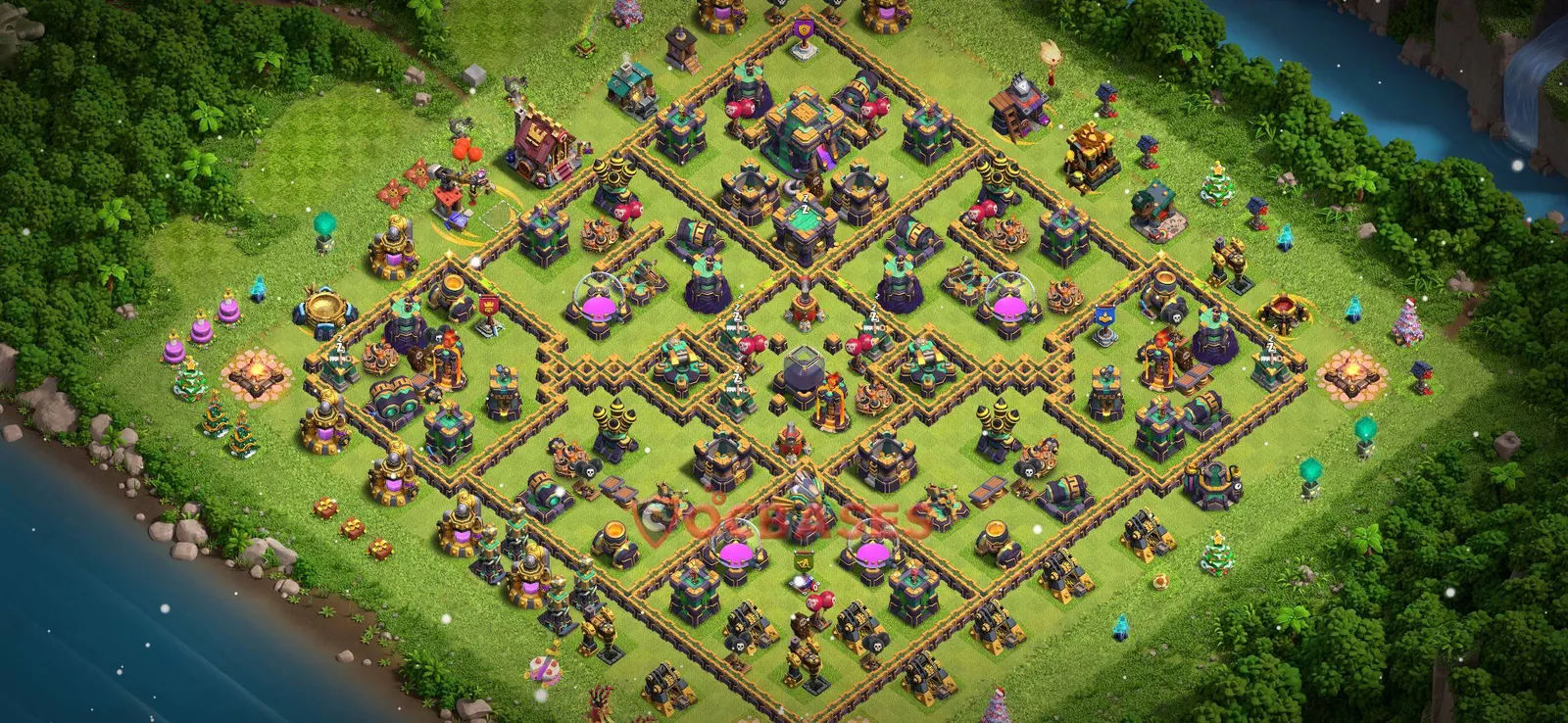 Farming (Defense) Base TH14 - Clash of Clans Town Hall 14 Layout Link Farming (Defense) Base TH14 - Clash of Clans Town Hall 14 FARMING Base Layout with Copy Link 2026