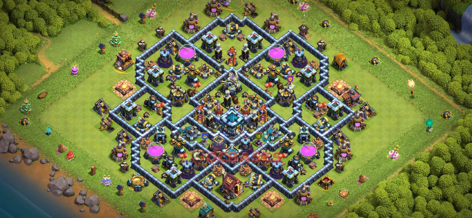 Farming (Defense) Base TH13 with Link | Clash of Clans Bases | Layouts ID i2il4