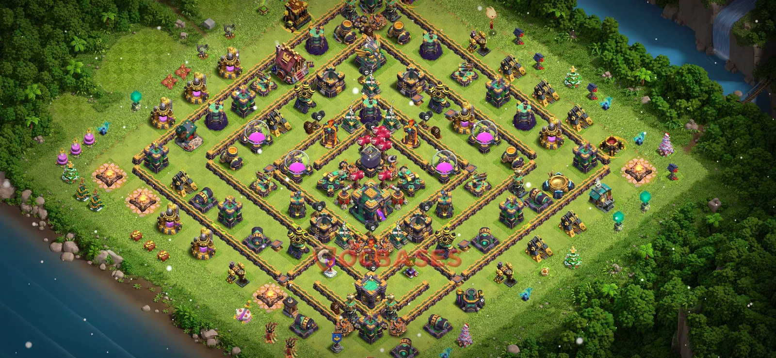 Farming (Defense) Base TH14 with Link | Clash of Clans Bases | Layouts ID i37l6