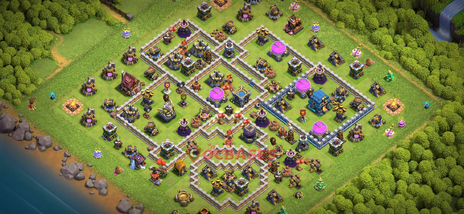 Farming (Defense) Base TH12 with Link | Clash of Clans Bases | Layouts ID ib55o