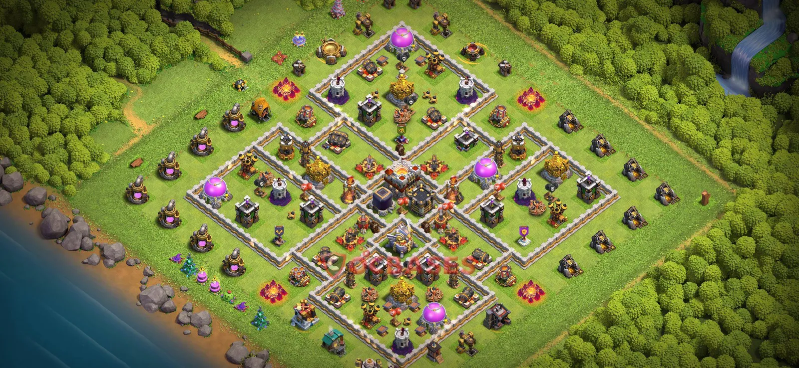 Farming (Defense) Base TH11 with Link | Clash of Clans Bases | Layouts ID if4zr