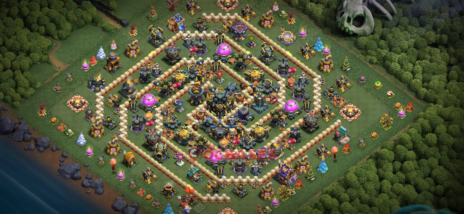 Farming (Defense) Base TH17 with Link | Clash of Clans Bases | Layouts ID ijekd