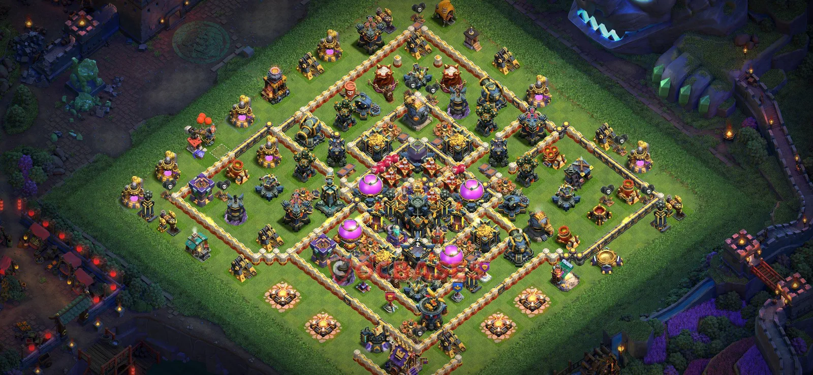 Farming (Defense) Base TH17 with Link | Clash of Clans Bases | Layouts ID il0bq