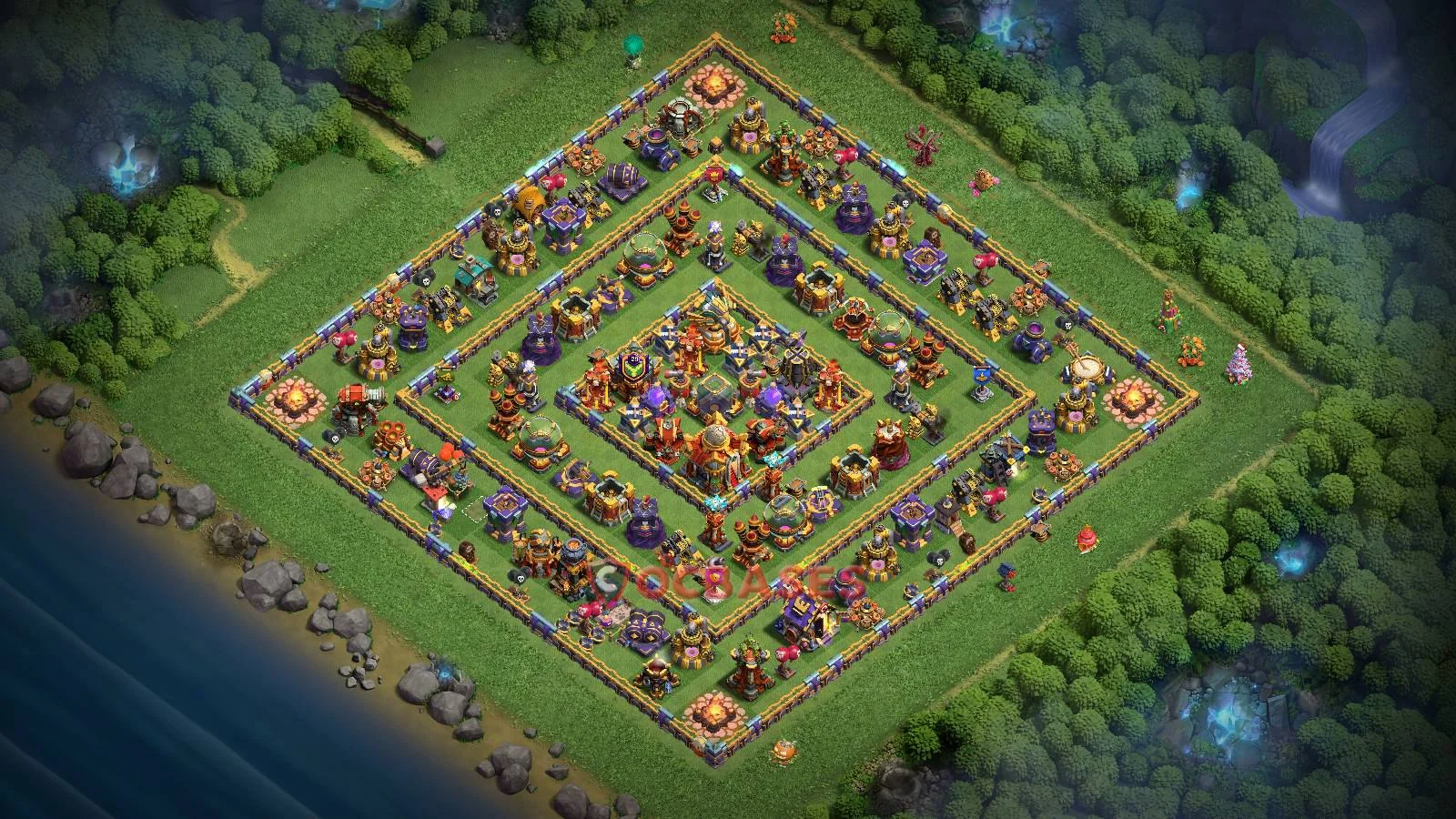 Farming (Defense) Base TH16 with Link | Clash of Clans Bases | Layouts ID iyeth