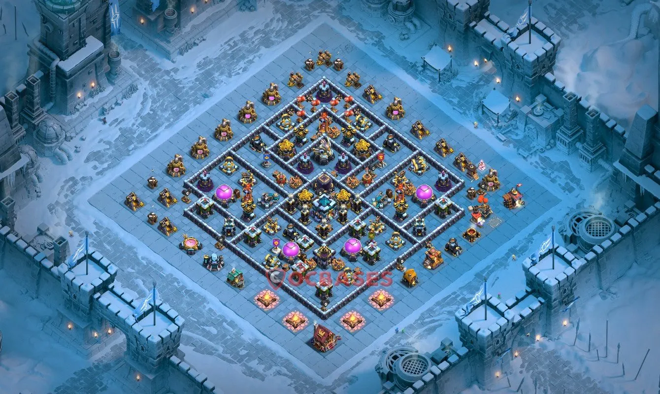Farming (Defense) Base TH13 with Link | Clash of Clans Bases | Layouts ID j5q8a