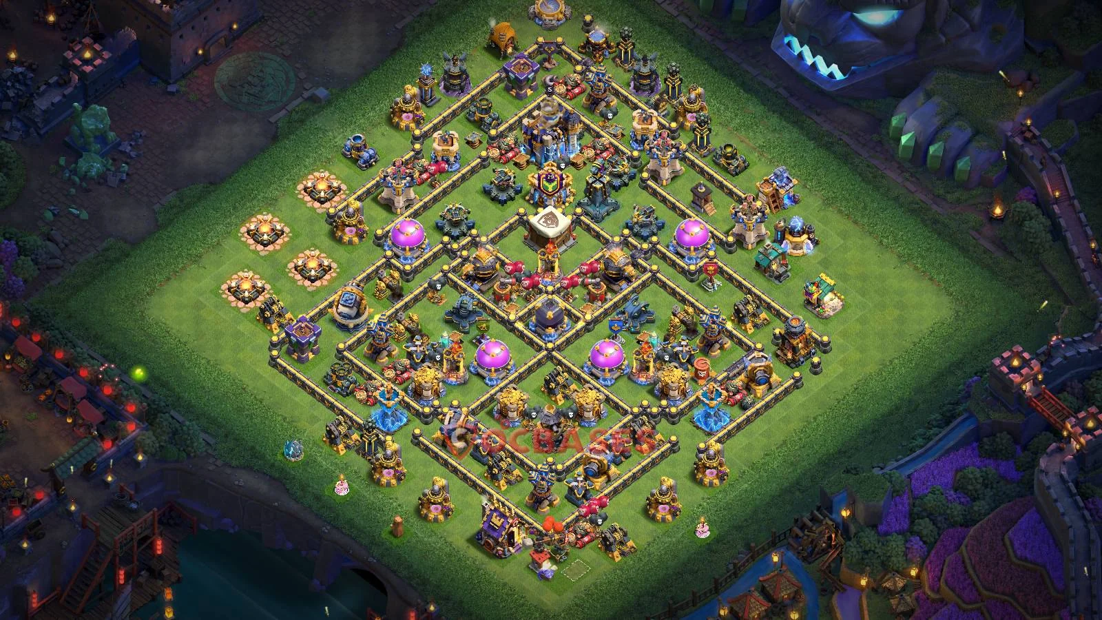 Farming (Defense) Base TH18 with Link | Clash of Clans Bases | Layouts ID jgcbu