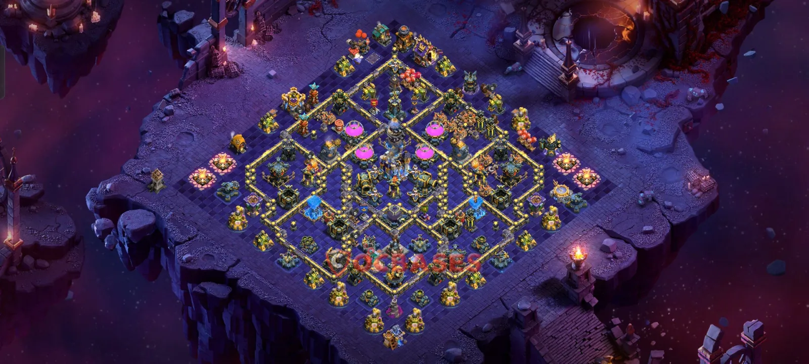 Farming (Defense) Base TH18 with Link | Clash of Clans Bases | Layouts ID jjjii