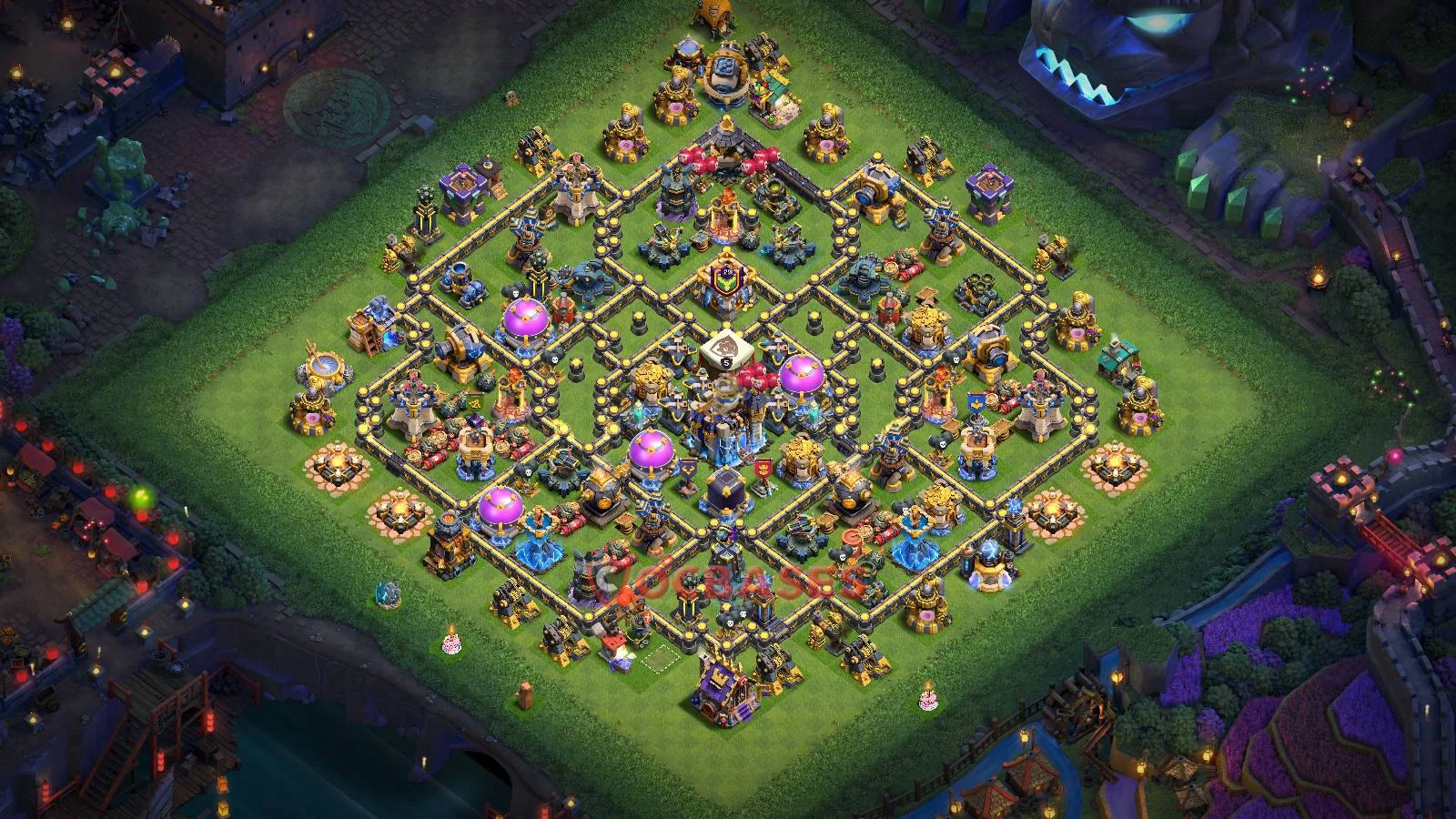 Farming (Defense) Base TH18 with Link | Clash of Clans Bases | Layouts ID jku8s