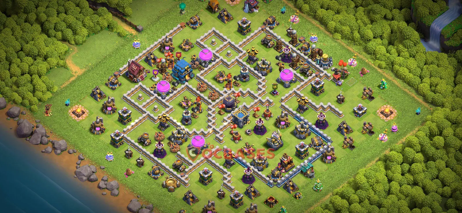 Farming (Defense) Base TH12 with Link | Clash of Clans Bases | Layouts ID jlaq2