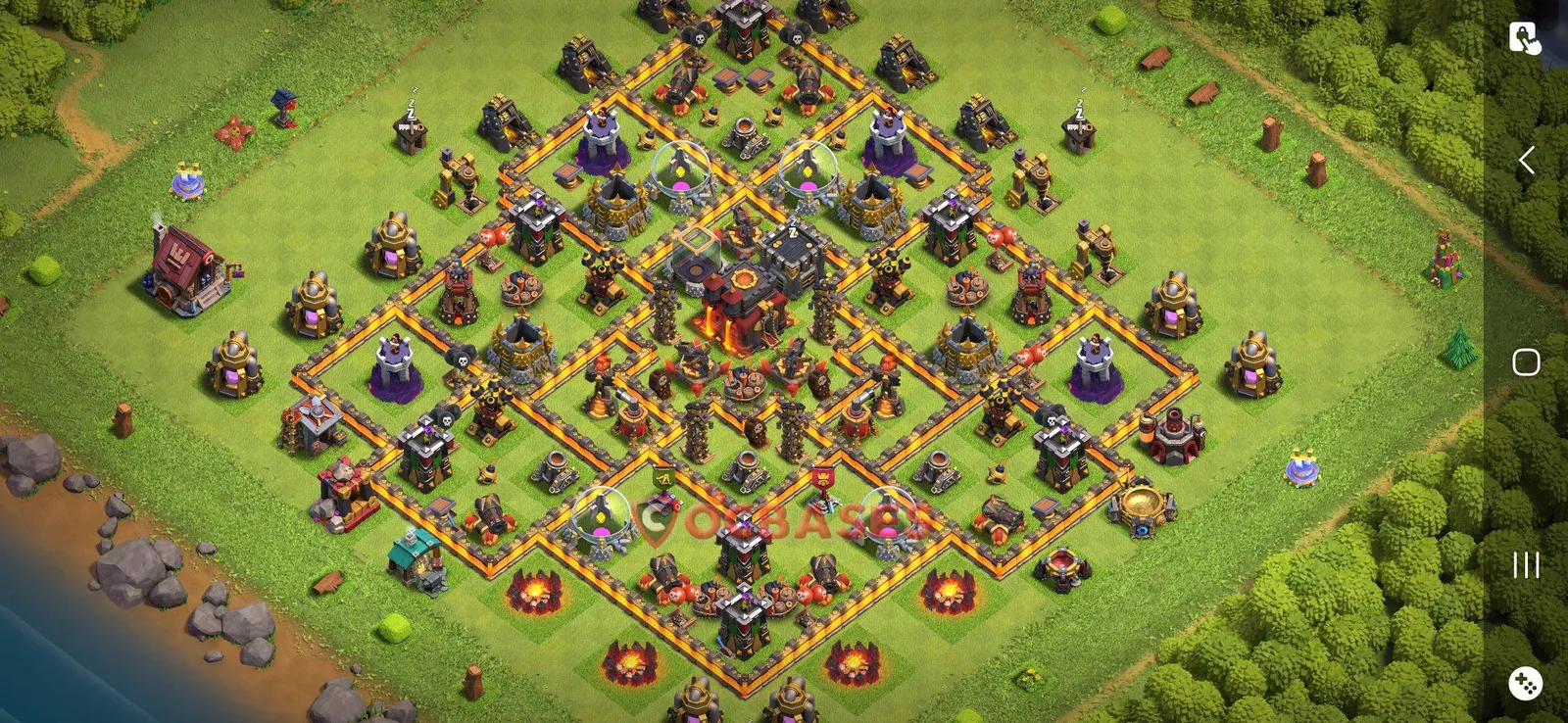 Farming (Defense) Base TH10 with Link | Clash of Clans Bases | Layouts ID jsunz