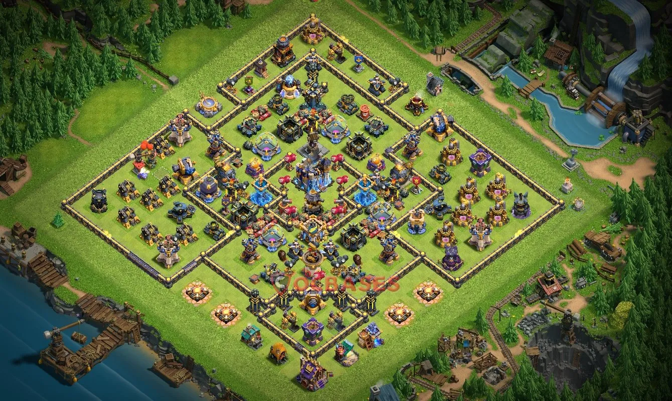 Farming (Defense) Base TH18 with Link | Clash of Clans Bases | Layouts ID jvygm