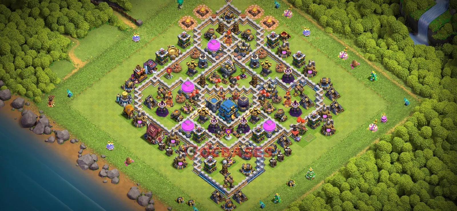 Farming (Defense) Base TH12 with Link | Clash of Clans Bases | Layouts ID k8y9r