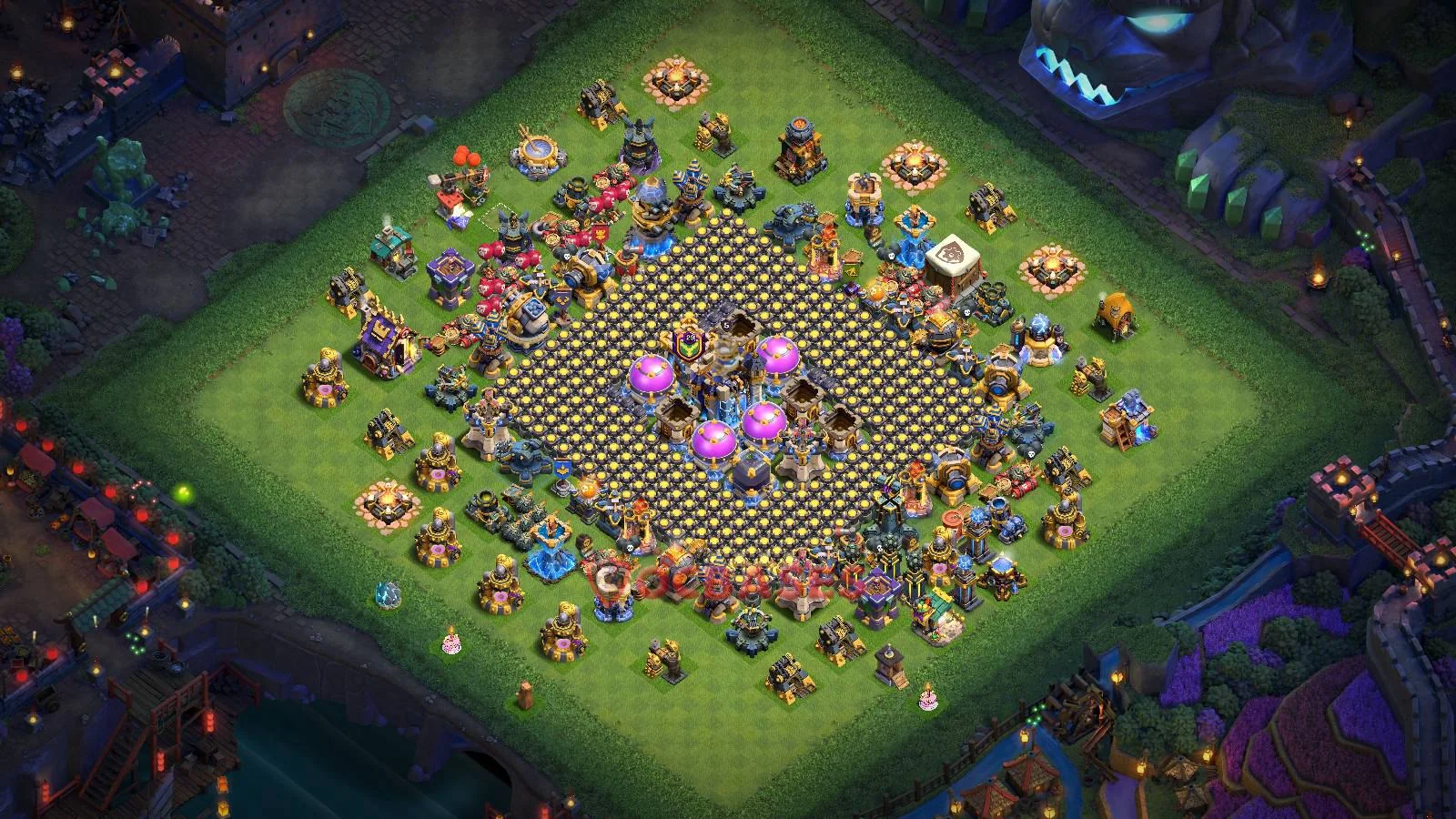 Farming (Defense) Base TH18 with Link | Clash of Clans Bases | Layouts ID lez2s