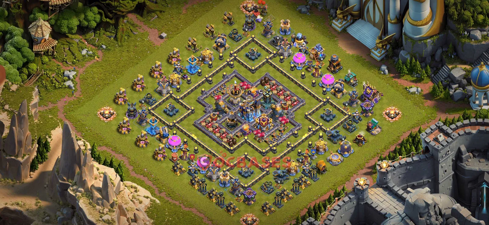 Farming (Defense) Base TH18 with Link | Clash of Clans Bases | Layouts ID ll2n2