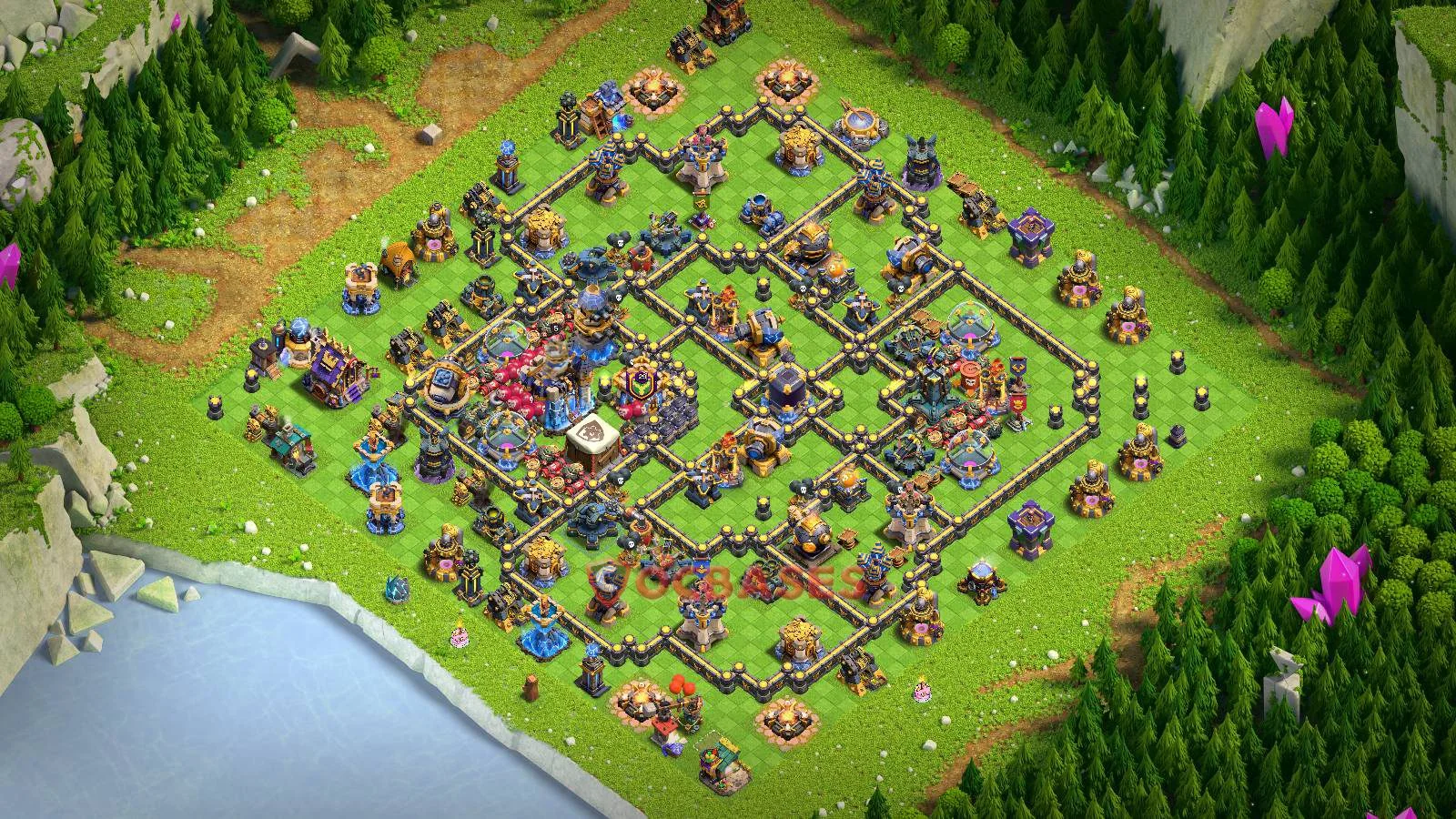 Farming (Defense) Base TH18 with Link | Clash of Clans Bases | Layouts ID mzwt3