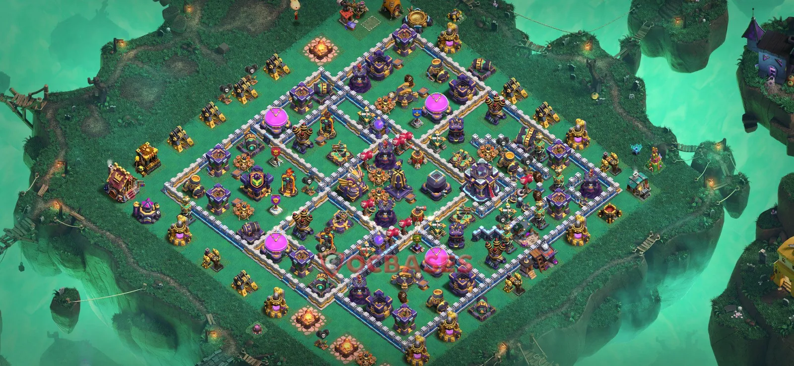Farming (Defense) Base TH15 with Link | Clash of Clans Bases | Layouts ID n0ogs